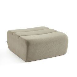 Pouf PANTONE 1 place tissu taupe