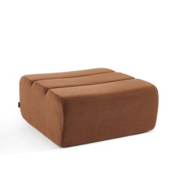 Pouf PANTONE 1 place tissu terracotta