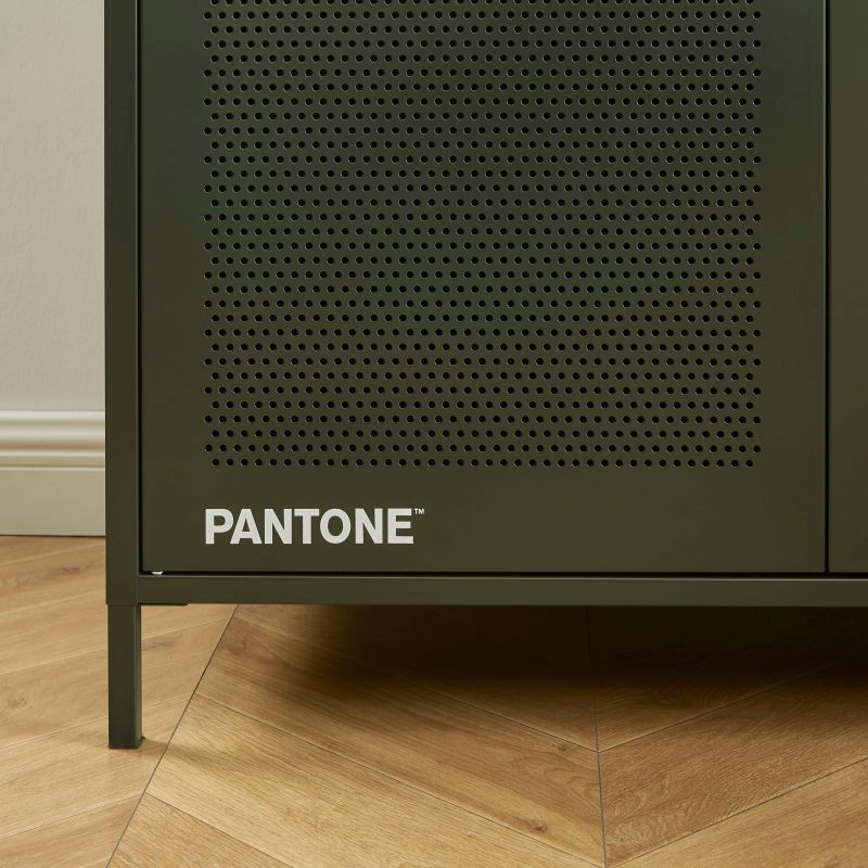Armoire PANTONE métal vert olive 2 portes