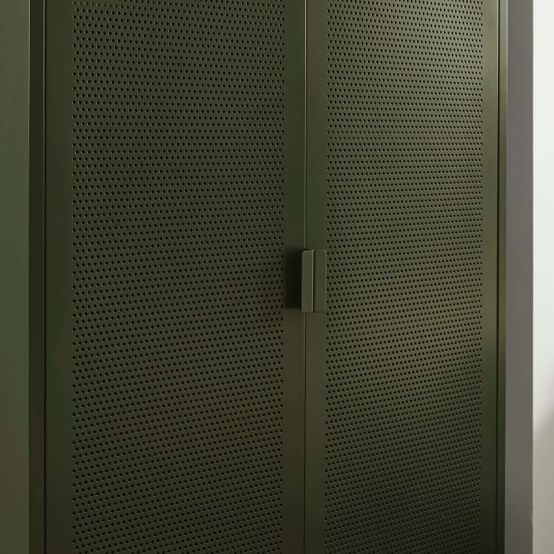 Armoire PANTONE métal vert olive 2 portes