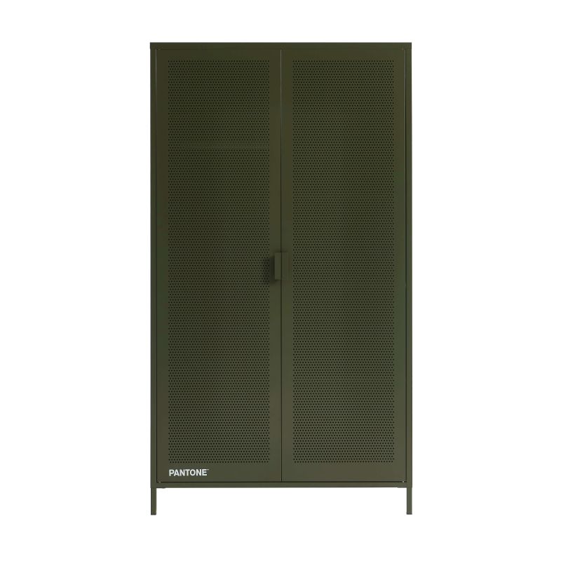Armoire PANTONE métal vert olive 2 portes