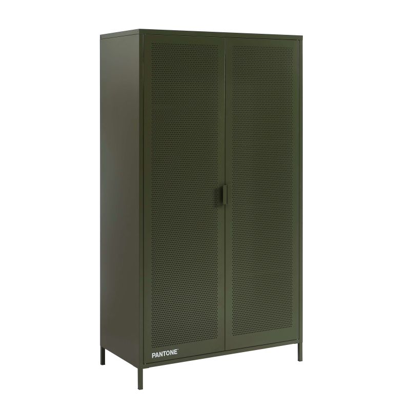 Armoire PANTONE métal vert olive 2 portes