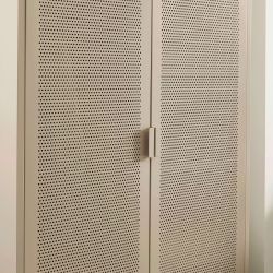 Armoire PANTONE métal taupe 2 portes
