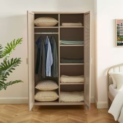 Armoire PANTONE métal taupe 2 portes