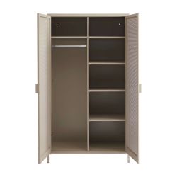 Armoire PANTONE métal taupe 2 portes