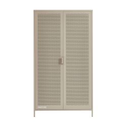 Armoire PANTONE métal taupe 2 portes