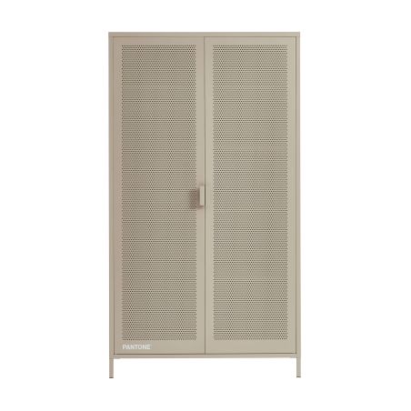 Armoire PANTONE métal taupe 2 portes