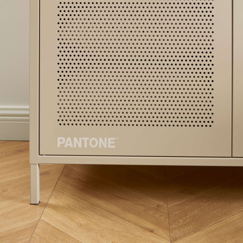 Armoire PANTONE métal taupe 2 portes