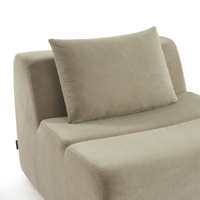 Chauffeuse PANTONE 1 place tissu taupe
