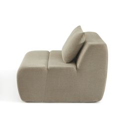 Chauffeuse PANTONE 1 place tissu taupe
