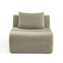 Chauffeuse PANTONE 1 place tissu taupe