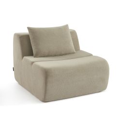 Chauffeuse PANTONE 1 place tissu taupe
