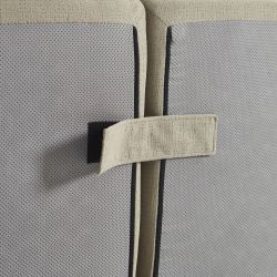 Chauffeuse PANTONE 1 place tissu taupe