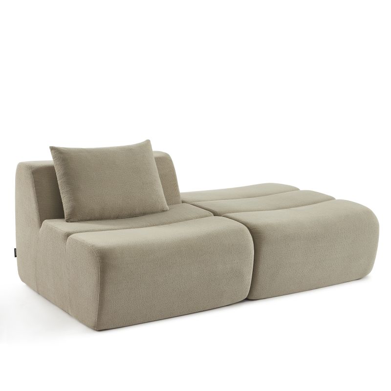 Chauffeuse PANTONE 1 place tissu taupe