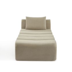 Chauffeuse PANTONE 1 place tissu taupe