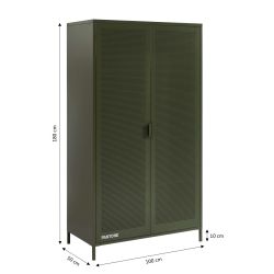 Armoire PANTONE métal vert olive 2 portes