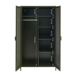 Armoire PANTONE métal vert olive 2 portes