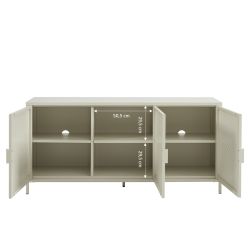 Buffet PANTONE 3 portes métal beige sable 160cm