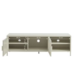 Meuble TV PANTONE métal beige sable 160cm