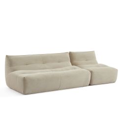 Banquette PANTONE 2 places tissu beige