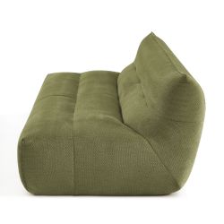 Banquette PANTONE 2 places tissu vert olive