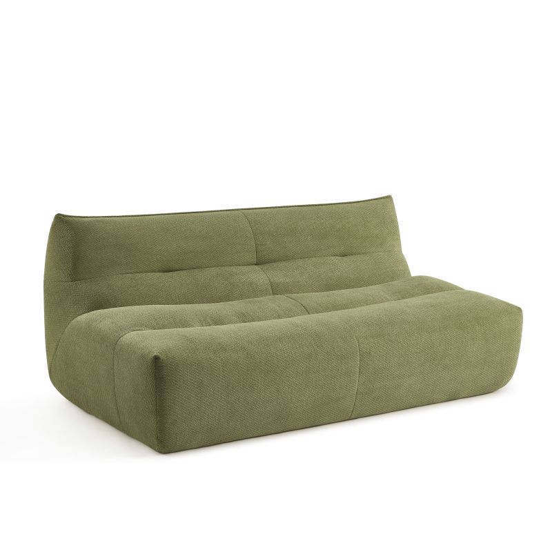 Banquette PANTONE 2 places tissu vert olive