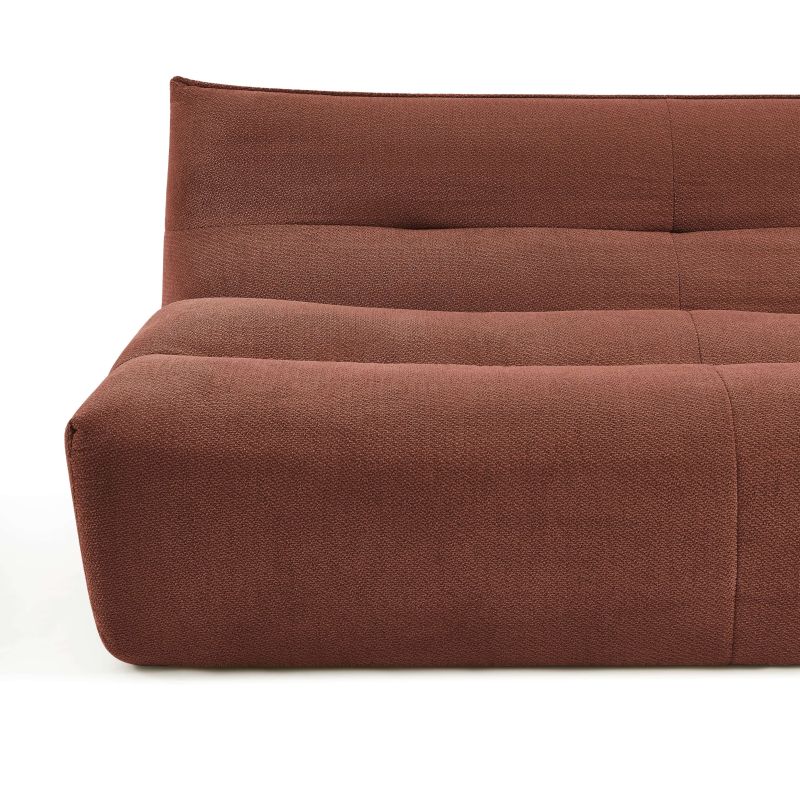 Banquette PANTONE 2 places tissu bordeaux