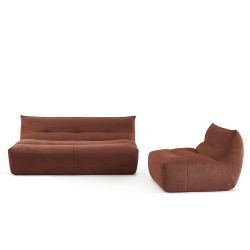 Chauffeuse PANTONE 1 place tissu bordeaux