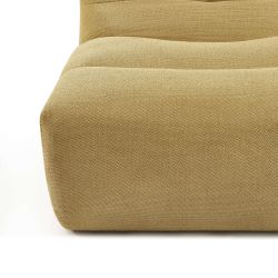 Chauffeuse PANTONE 1 place tissu jaune moutarde