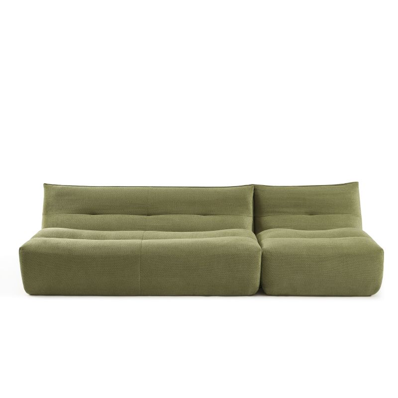 Chauffeuse PANTONE 1 place tissu vert olive
