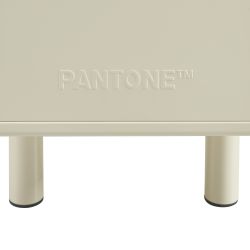 Buffet PANTONE métal beige tofu 3 portes 160cm