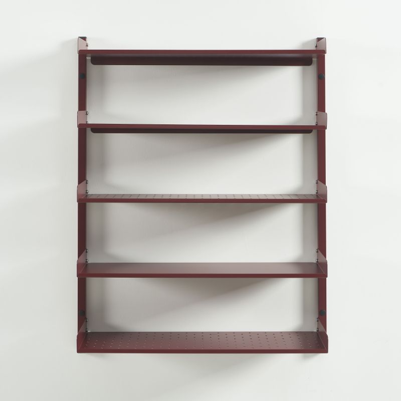 Etagère murale PANTONE métal bordeaux h80cm