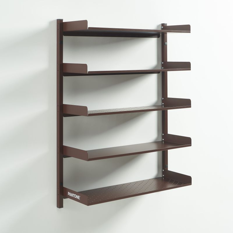 Etagère murale PANTONE métal marron chocolat h80cm