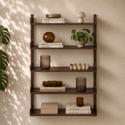 Etagère murale PANTONE métal bordeaux h80cm