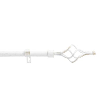 Tringle extensible TWISTY blanc/doré, kit complet (120210 cm)