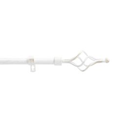 Tringle extensible TWISTY blanc/doré, kit complet (210380 cm)