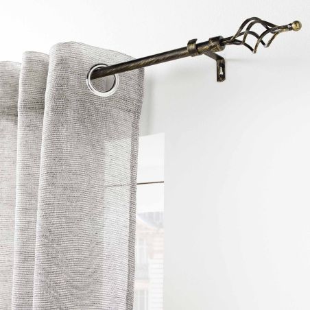 Tringle extensible TWISTY noir/doré, kit complet (210380 cm)
