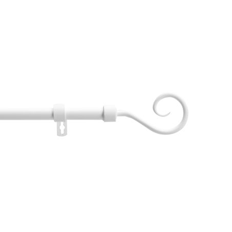 Tringle extensible ARABESQUE blanc, kit complet (120210 cm)