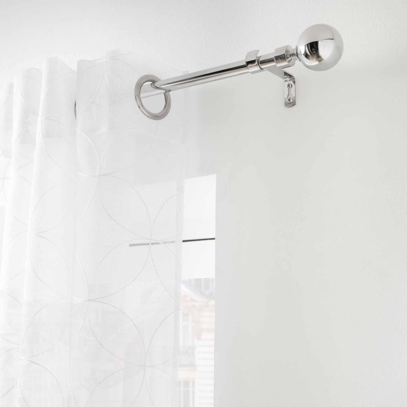 Tringle extensible SPHERA chrome, kit complet (120210 cm)