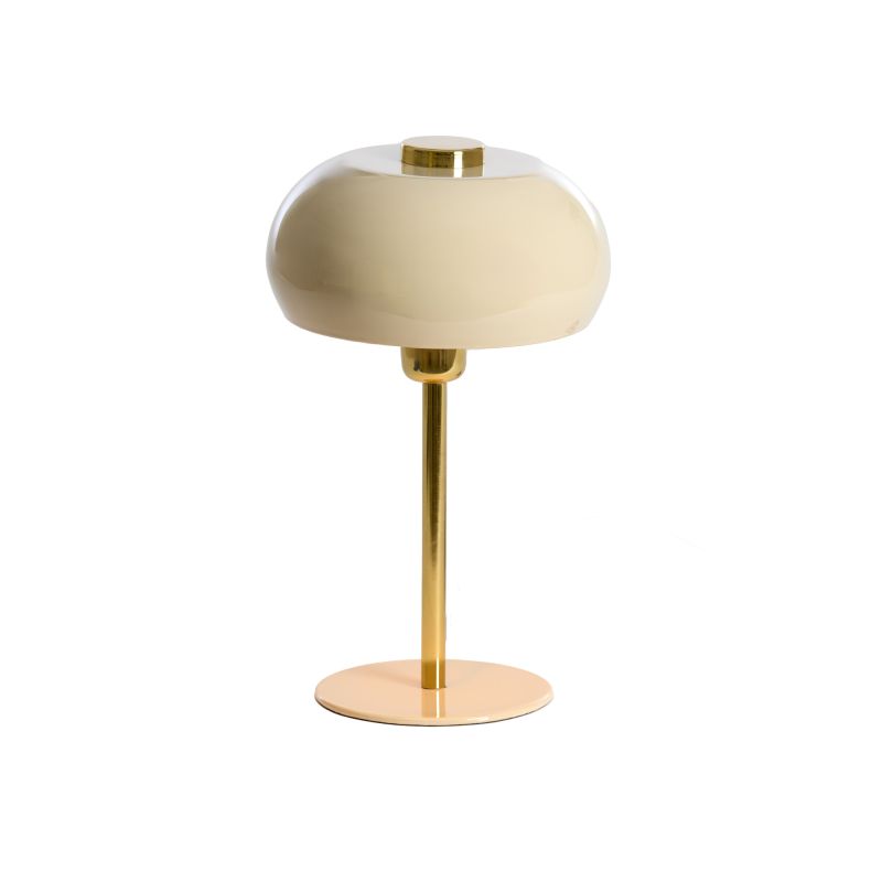 Lampe de table WILL beige brillant et doré Ø22x34 cm