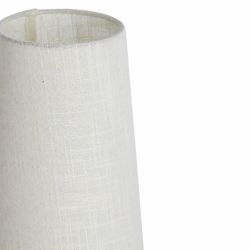 Lampe de table YUMI bois foncé et beige Ø15x42 cm