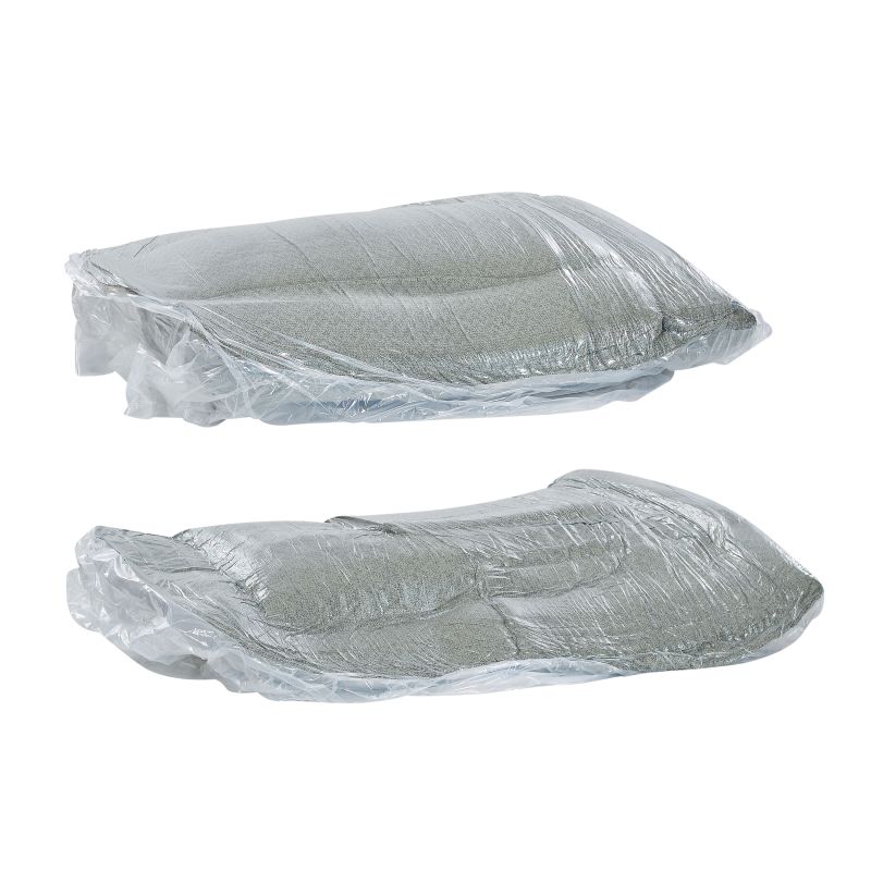 Canapé d'angle droit compressé WESTA 4 places tissu chenille terracotta