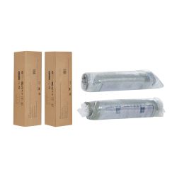 Canapé d'angle droit compressé WESTA 4 places tissu chenille vert