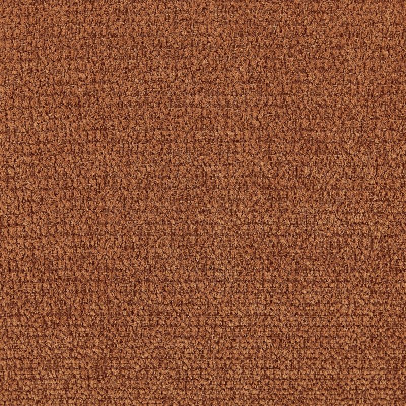 Canapé d'angle gauche compressé WESTA 4 places tissu chenille terracotta