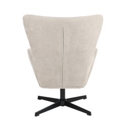 Fauteuil rotatif DACTYL 1 place tissu beige