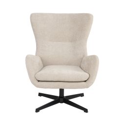 Fauteuil rotatif DACTYL 1 place tissu beige