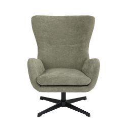 Fauteuil rotatif DACTYL 1 place tissu vert