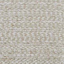 Canapé d'angle droit compressé FEYA 4 places tissu chenille crème