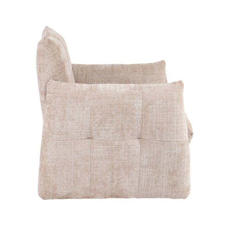 Fauteuil fixe GALATEA 1 place tissu beige