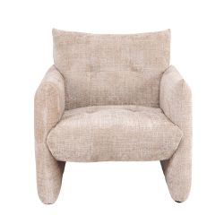Fauteuil fixe GALATEA 1 place tissu beige